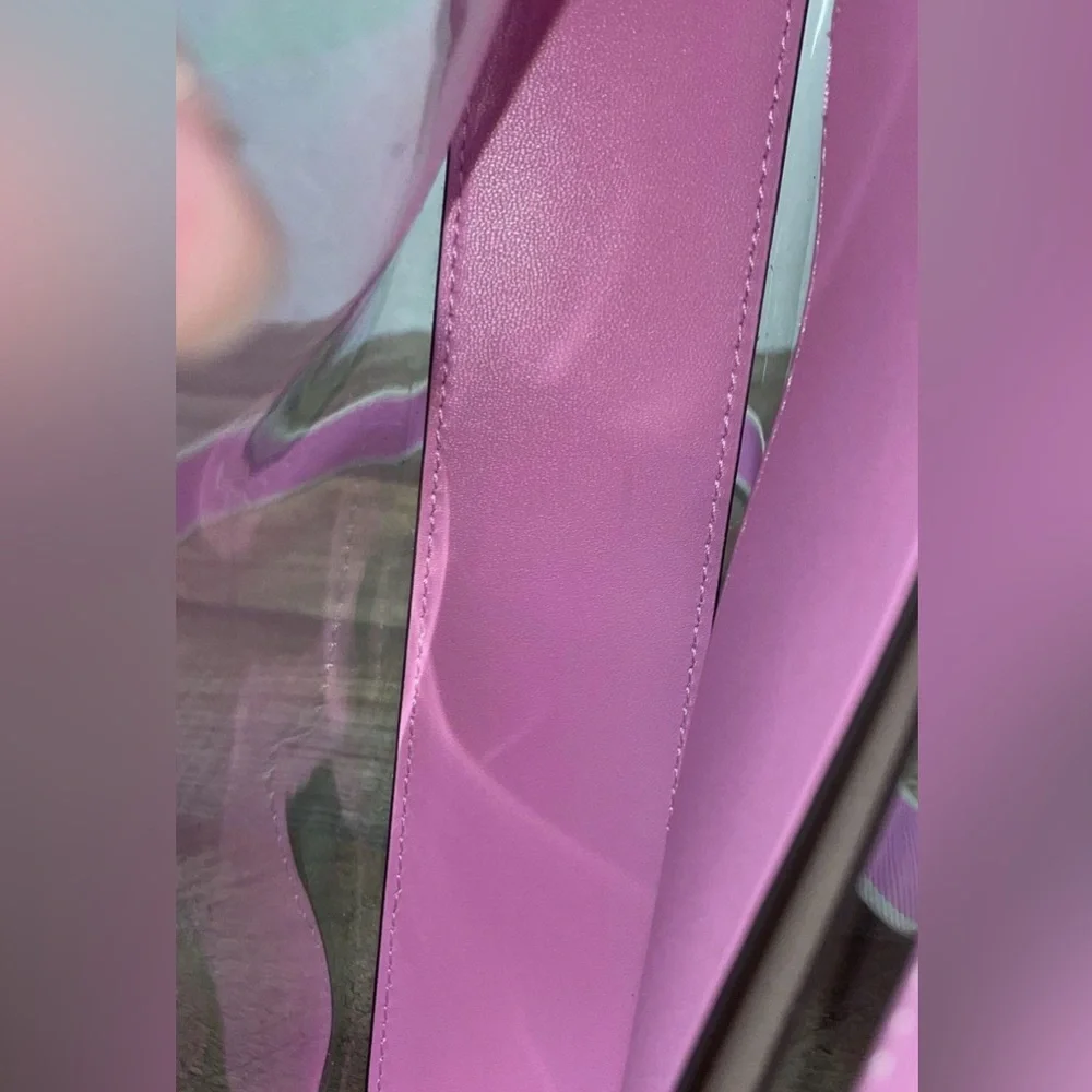 Kate Spade Pink Clear Crossbody with Removable Strap - Picture 9 of 10